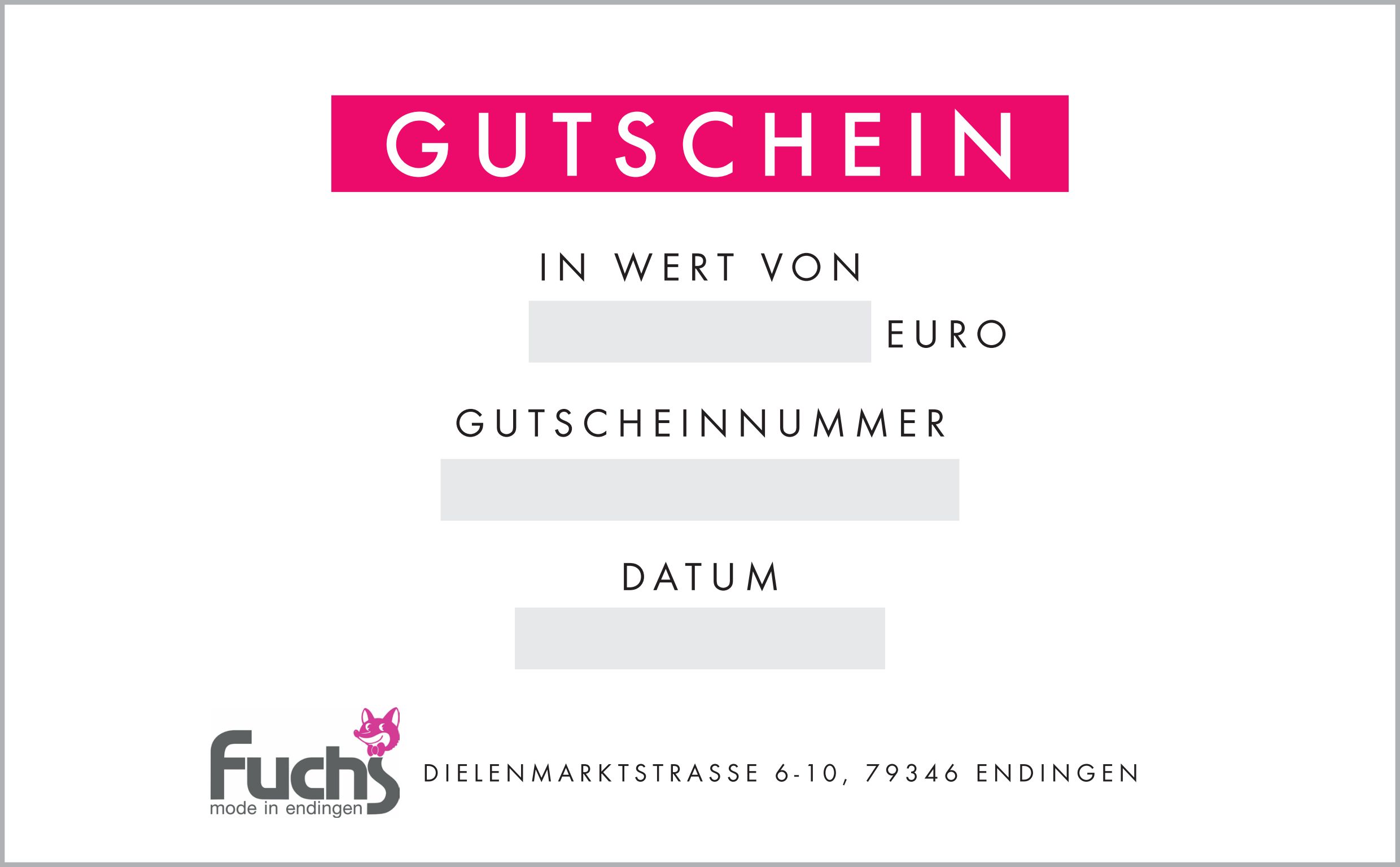Gutschein des Modehauses Fuchs (Vorschau)